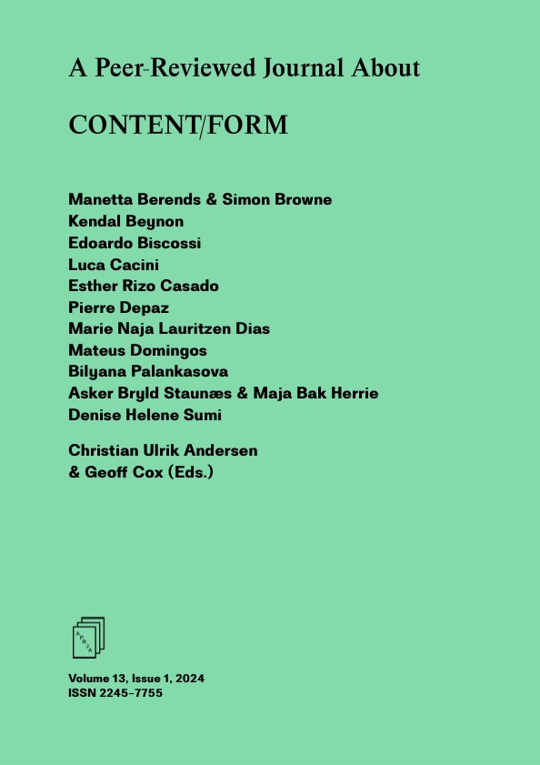 					View Vol. 13 No. 1 (2024): Content/Form
				