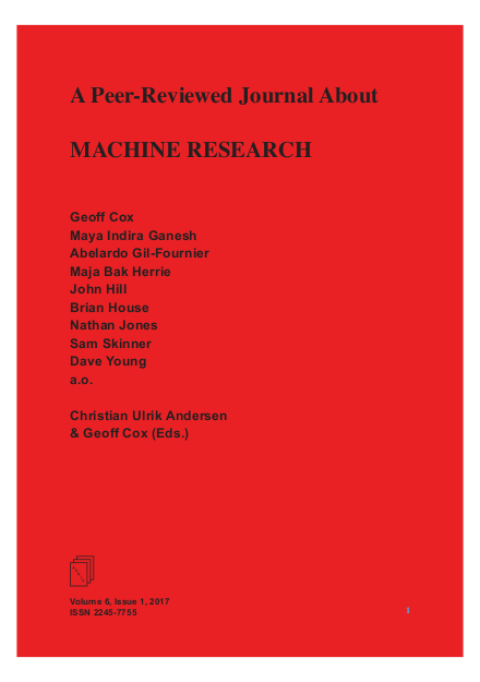 					View Vol. 6 No. 1 (2017): Machine Research
				